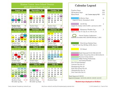 Umasd Calendar
